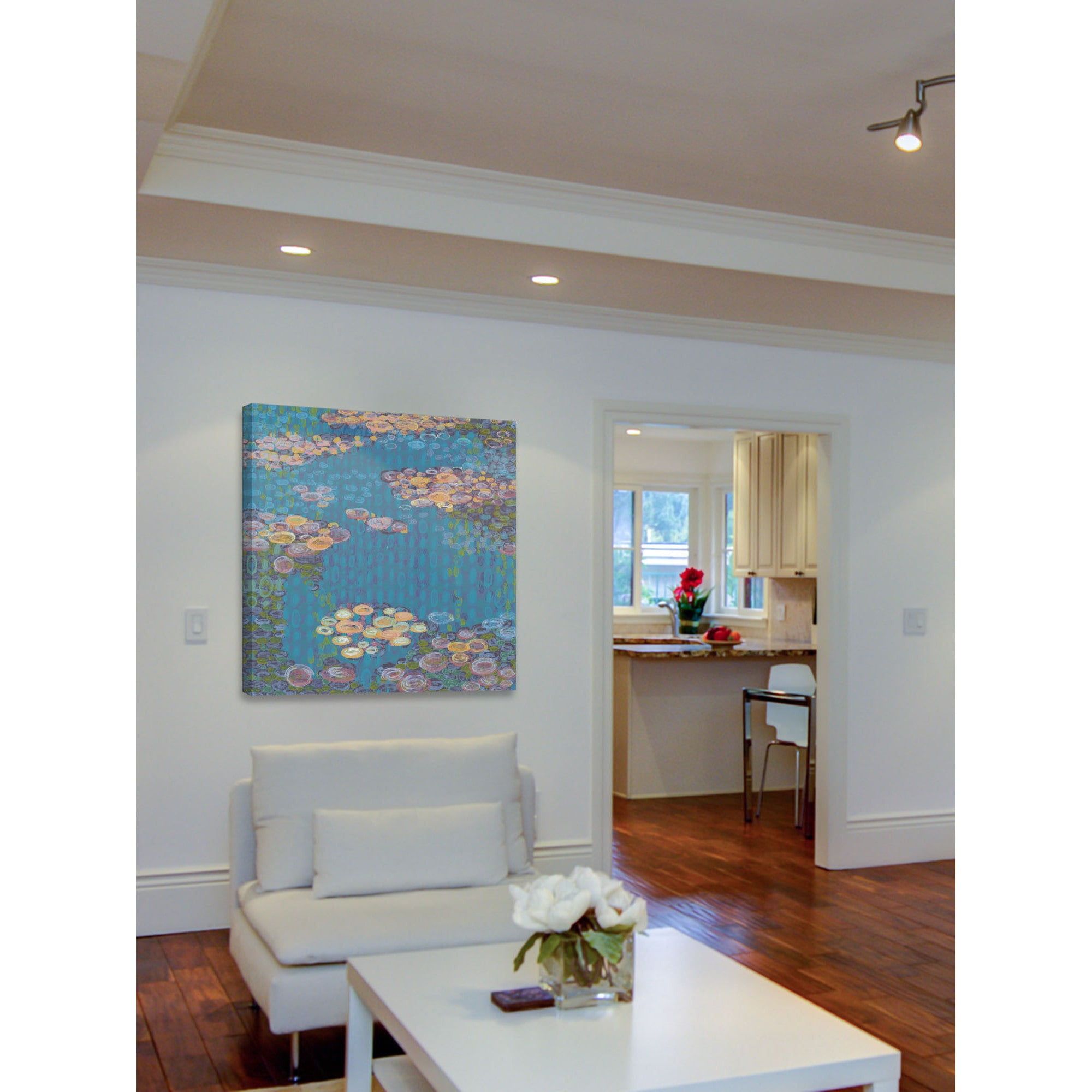 Marmont Hill "Homage to Water Lilies I" Painting Print on Canvas