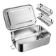 thumbnail image 1 of Lonchera Bento de 47 Oz, Lonchera de Acero Inoxidable para Adolescentes, Lonchera de Metal con 2 Compartimentos Flexibles, Lonchera de 1400 Ml, 1 of 5