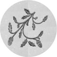 thumbnail image 1 of Ahgly Company Machine Washable Indoor Round Transitional Platinum Gray Area Rugs, 5' Round, 1 of 7