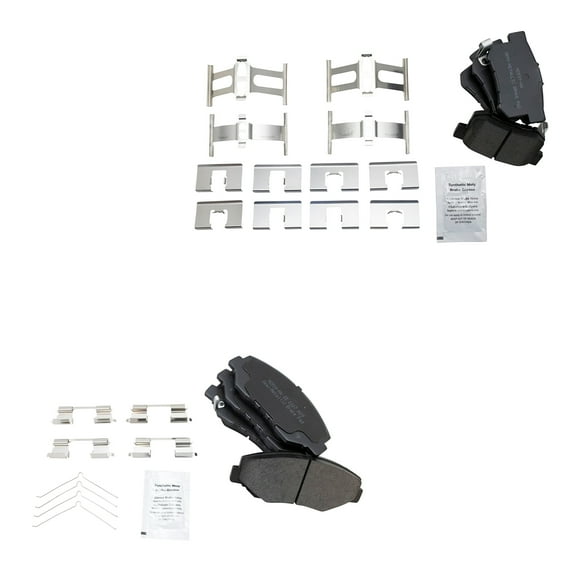 TRQ Front & Rear Premium Posi Semi-Metallic Brake Pad Kit for Honda Acura BFA14329 Fits select: 2003-2007 HONDA ACCORD, 2013-2015 HONDA CIVIC EX
