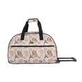 thumbnail image 5 of Lucas Luggage 22 Inch Printed Rolling Carry-On Suitcase Wheeled Duffel (22in, Paris), 5 of 5