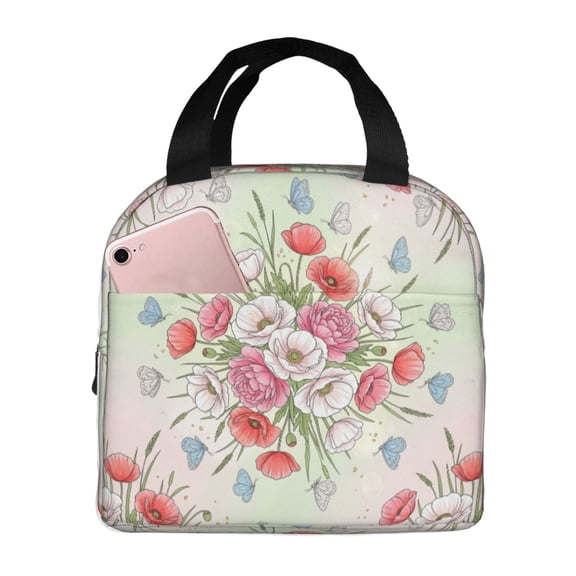 Butterfly Lunch Bag - Reusable Insulated, Leak-Proof Cooler Tote For Work, Picnic, Beach, Camping,Perfect For Picnics And Outdoor Adventures, Camping Essentials