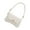 White, variant on Stylish Crossbody Bag with Adjustable Strap Candy Color Shoulder Bags PU Leather Underarm Purse for Everyday Use