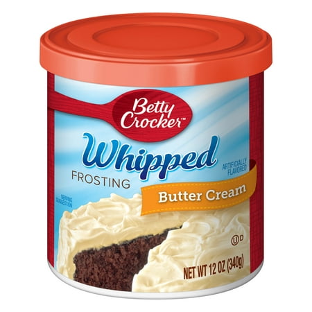 (12 Pack) Betty Crocker Whipped Butter Cream Frosting, 12 (Best Chocolate Whipped Cream Frosting)