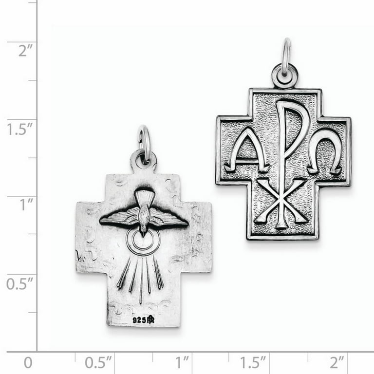Alpha omega cross clearance pendant