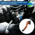 thumbnail image 3 of Short Long Brake Clutch Levers for Kawasaki NINJA650R 09-16 Adjustable Motorcycle Handlebar Brake Lever Aluminum Alloy Orange Handle Black End, 3 of 6