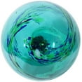 thumbnail image 3 of Echo Valley Blue Ocean Mist 10 inch Hand Blown Glass Outdoor Garden Gazing Ball, 3 of 5