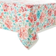 The Pioneer Woman Gorgeous Garden Eyelet Tablecloth, 52" x 70", Multicolor