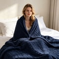 thumbnail image 4 of Muslin Blanket, Cotton Muslin Blanket for Adults, Soft Summer Blanket, Sofa Throw Couch Blankets All Season, Breathable Lightweight, Cloud Soft, 4 of 6