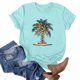 thumbnail image 4 of Blusas de Manga Corta para las Mujeres Divertida Impresión Cuello Redondo Camiseta Vintage, Blusas de Primavera para las Mujeres, 4 of 6