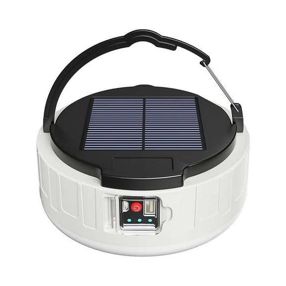 HAOAN LED Camping Lantern, Rechargeable Tent Light with Remote, 4 Light Modes, 3000mAh Power Bank, 2 Charging Methods, Solar Lantern Flashlight for Outages, Hurricane Emergency, Hiking