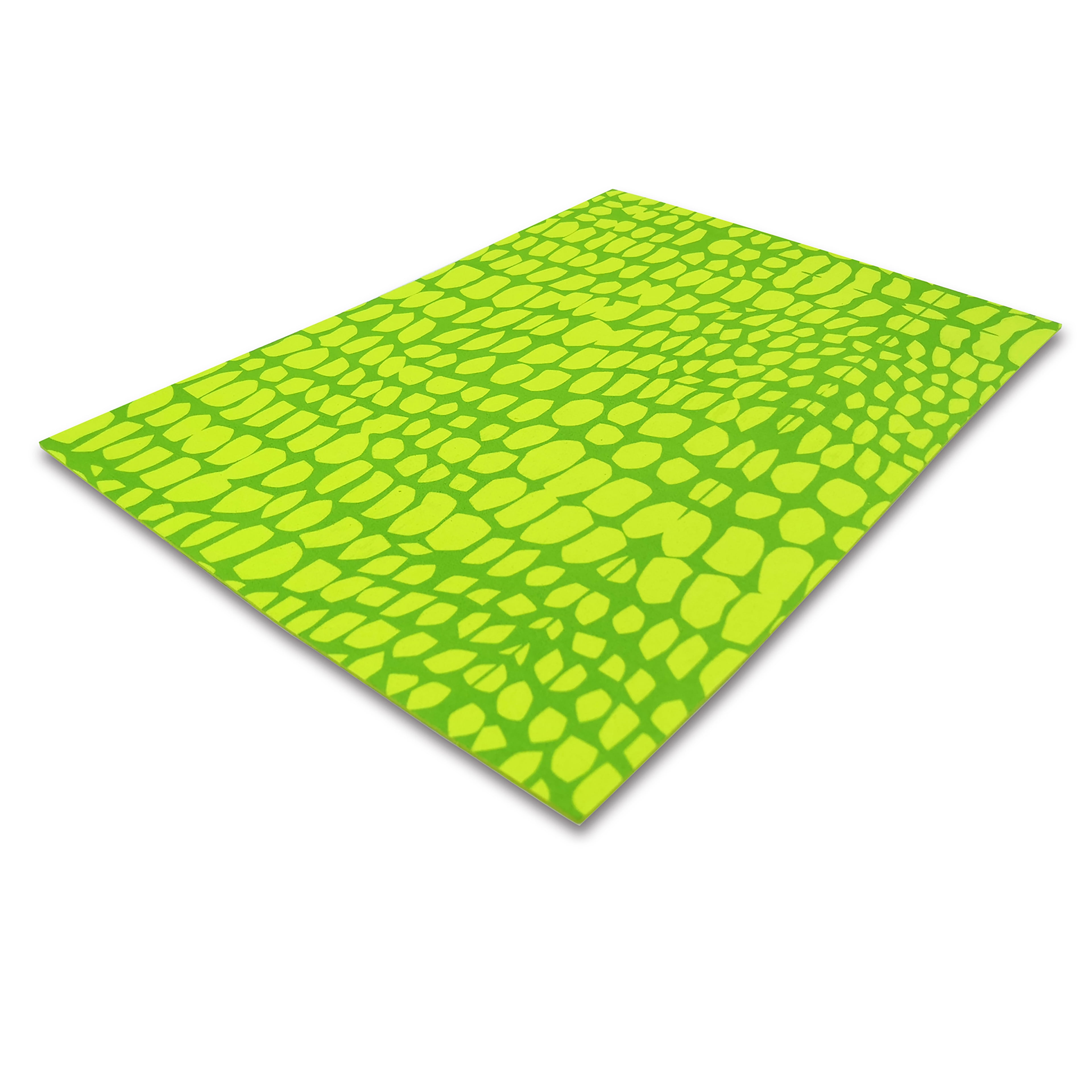 Creatology 9" x 12" Alligator Print Foam Sheet - Green Foam Sheets for Crafts, Costumes & DIY Projects, 20 Pack