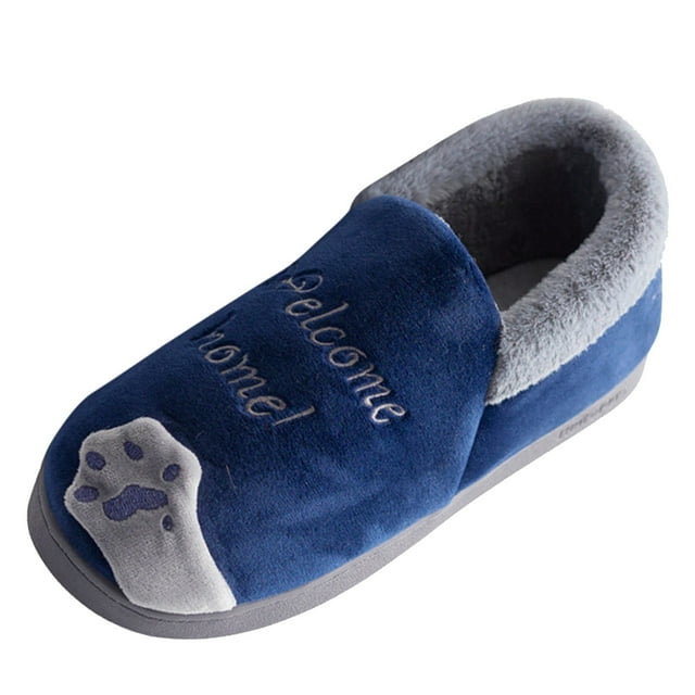 Pantoufles d'Hiver d'Intérieur pour Hommes en Molleton Doux Chaussures d'Hiver pour Hommes Pantoufles Confortables Chaussures d'Intérieur Pantoufles d'Intérieur en Molleton pour Hommes 9.5
