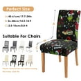 thumbnail image 2 of Chair Covers for Dining Room Chairs Stretch Printed Dining Chair Cover Set Of 6,Washable Elastic Kitchen Chair Slipcovers,Removable Seat Protector for Home or Party, 2 of 8