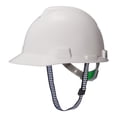 thumbnail image 1 of Sombrero rígido resistente: casco de seguridad ajustable para construcción con sistema de suspensión de 4 puntos, ala de 5 cm para protección solar y correa flexible y para la barbilla (blanco) ShuxiuWang 8390614722194, 1 of 1