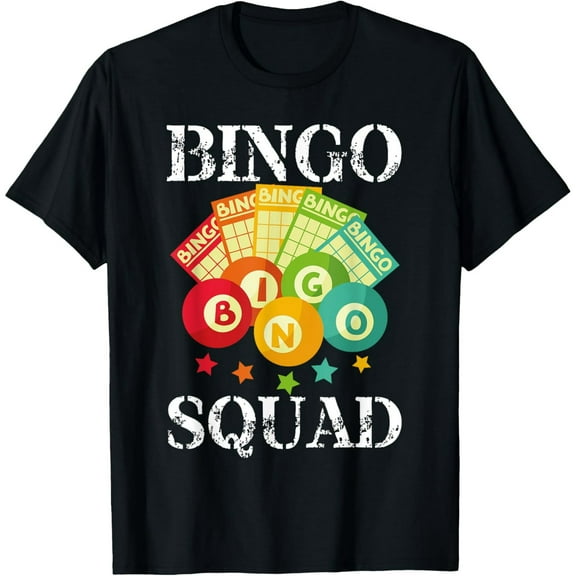 Bingo Squad Designs For Men Women Bingo Lovers Players T-Shirt
