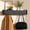 Wavy Black, variant on Coat Rack Wall Mount with Shelf Entryway Shelf Modern Key Holder Hanger Wall Shelves with Hidden Hooks for Hanging Towels Coats Hats Bags for Hallway Bathroom Bedroom