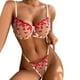 thumbnail image 1 of Gibobby Conjunto de lencería de encaje Camisón de encaje para mujer, lencería sexy de encaje para novia(Rojo, CH), 1 of 5