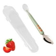 thumbnail image 2 of Lightweight Mud Silicone Puree Scrapping Spoons Scraping Practical Fruit Scraper Food Fruits 20.5cm/8 Inch Length, 2 of 5