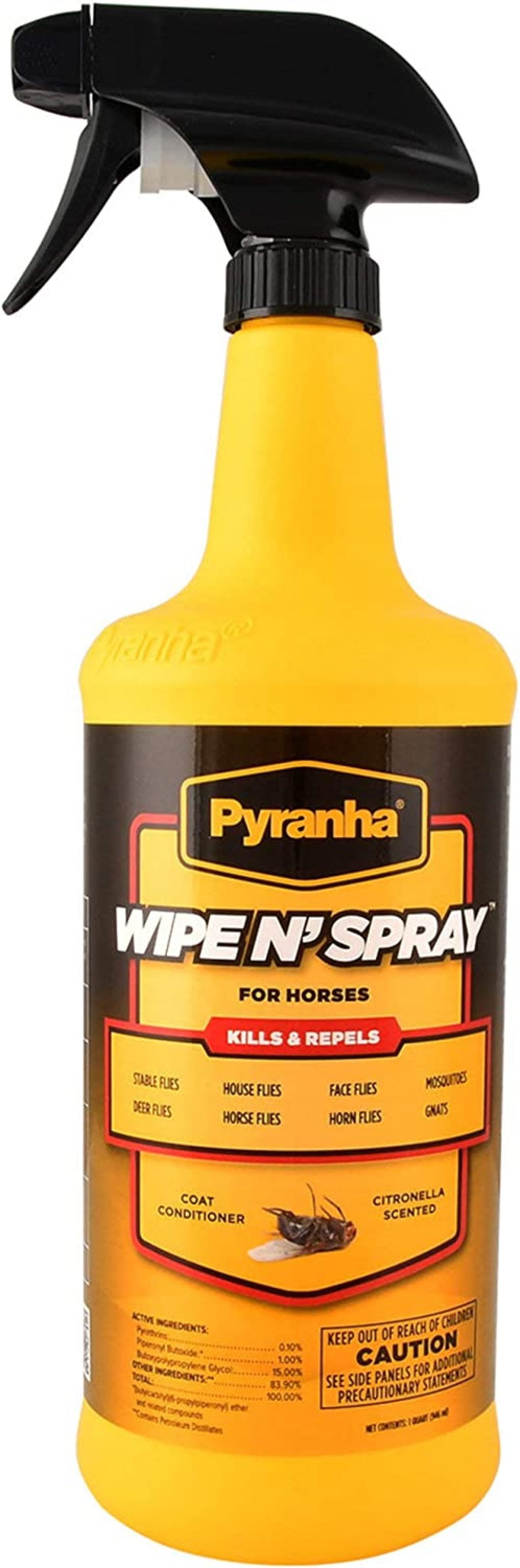 Codllyne 32 oz Wipe N Spray Fly Spray for Horses Kills and Repels