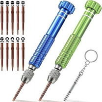 Glasses Screwdriver, Eyeglass Repair Kit with 10 Magnetic Screwdriver Tips, for Watch Phone Laptop Jewelry Electronic