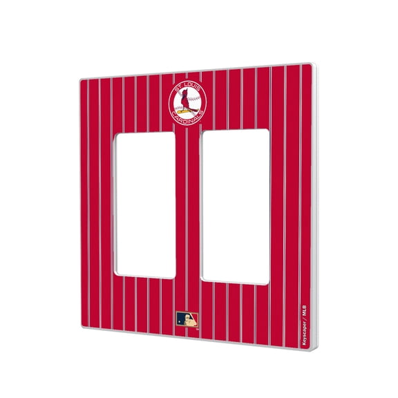 St. Louis Cardinals 1966-1997 Cooperstown Pinstripe Double Rocker Light Switch Plate