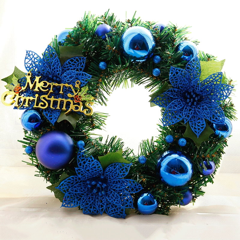 30cm Christmas Wreath Ring Tree Home Decorative Flower Rattan Ring Door Trim Decor  Walmart Canada