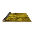 thumbnail image 2 of Ahgly Company Indoor Round Oriental Yellow Industrial Area Rugs, 4' Round, 2 of 4