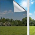 thumbnail image 1 of Window Privacy Film Window Tint One Way Window Film Sun Blocking Non-Adhesive Heat Control Mirror Static Cling Glare Reduction Anti UV Removable for H, 1 of 5