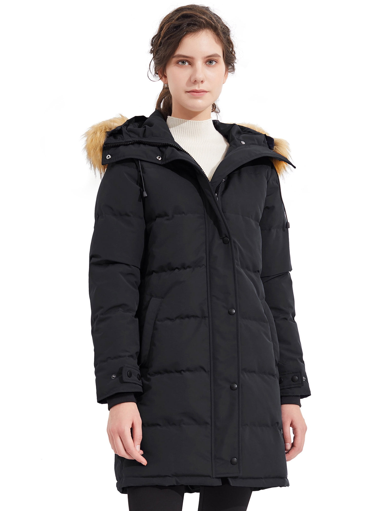 Orolay Women's Down Puffer Coat Winter Jacket with Adjustable Hood ...