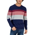 thumbnail image 3 of Club Room Mens Cotton Striped Crewneck Sweater, 3 of 3