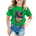 thumbnail image 5 of UAYOTSE Girls Patriotic American Flag T Shirts Kids 4th of July Summer Casual Short Sleeve Tops,Sizes 7-8 Years, 5 of 5