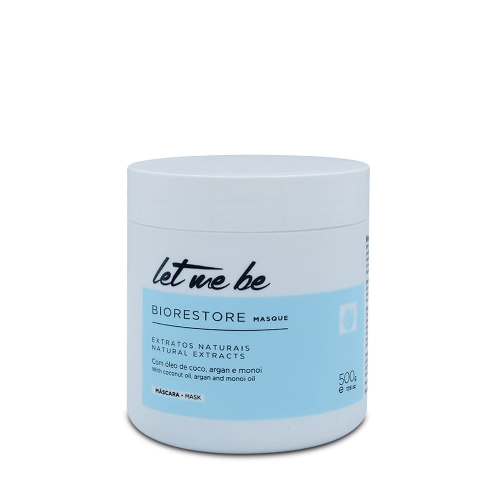 Let Me Be Mask Biorestore Masque Natural Extracts Mandioca Instant  Treatment Hair Care 500g/17.6 oz