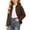 Brown, variant on DJDLJWCJ Big Girls Button Up Shirt Solid Color Loose Fit Long Sleeve Shirts Loose Fit Casual Shirts with Pocket Pink Size 3T