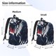 thumbnail image 2 of Disketp Bulldog with Forest Flag Mochila de Lona Estampada, Mochila Escolar de Viaje Ligera para Estudiantes y Portátil-Medium, 2 of 5