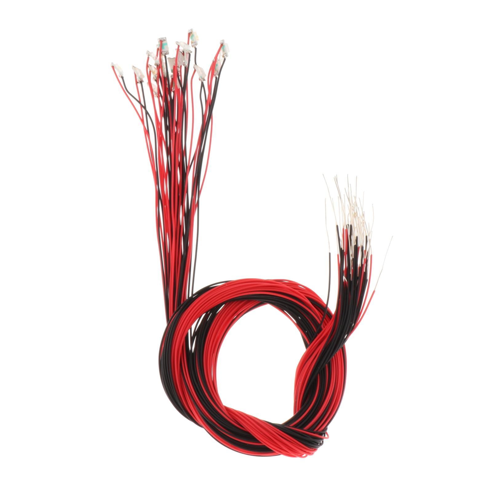 Tachiuwa 20x Model Train Pre-soldered Micro Litz Wired LED
