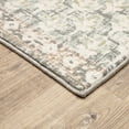 thumbnail image 3 of 6' x 9' Ivory Grey Distresed Oversize Medallion Indoor Area Rug, 3 of 3
