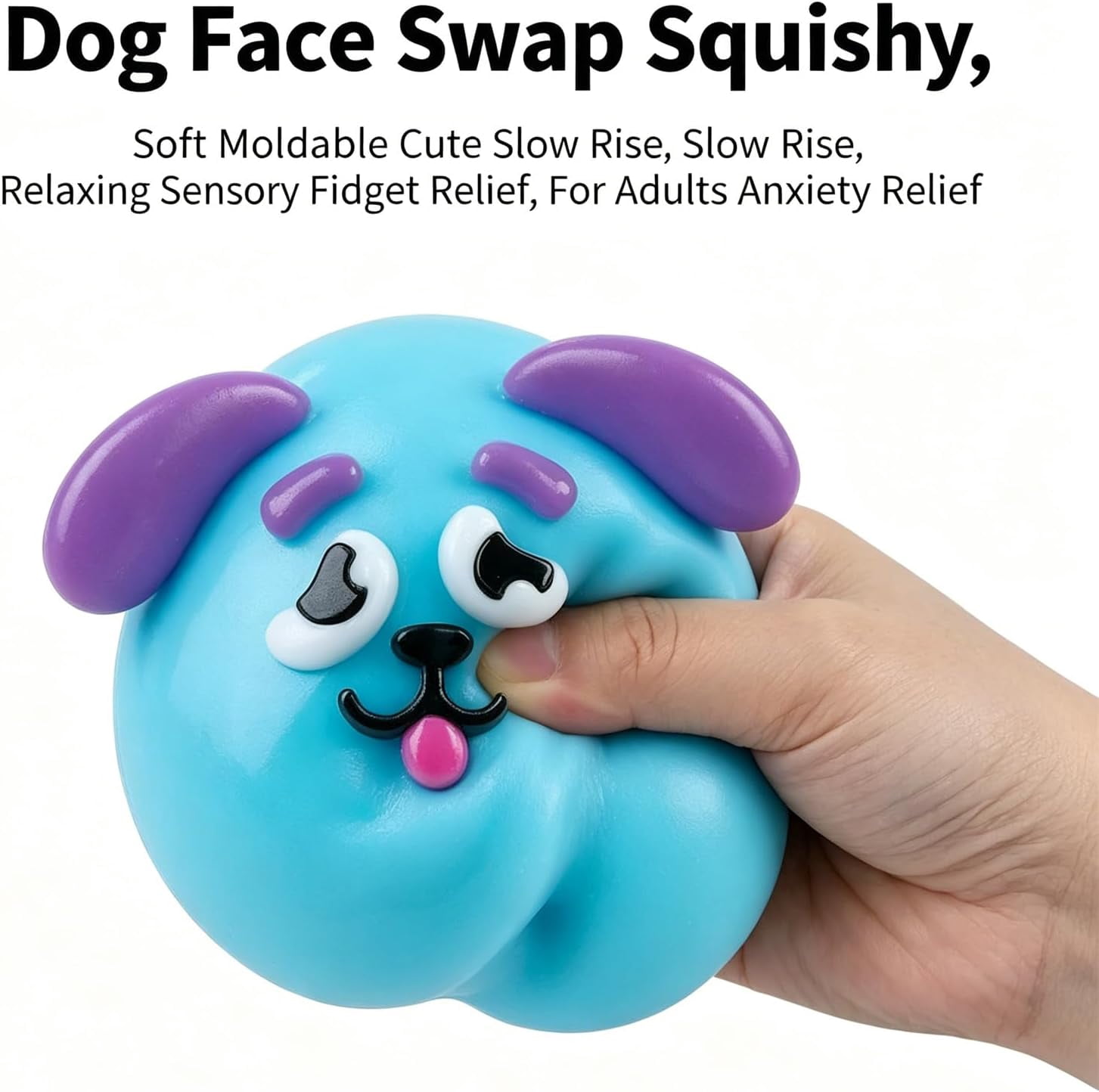 5-Pack Smushers Squishy Face Swap Set | Adult Anxiety Relief Sensory Fidget Toy Bundle