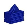 thumbnail image 3 of 10 servilletas de satén para bodas y fiestas, cuadradas, de 48 x 48 cm. Azul, 3 of 9