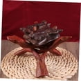 thumbnail image 4 of Wooden Tripod Wooden Tripod Stand Abalone Shell Stand Decorative Bowl Display Rack Crystal Ball Holder, 4 of 8