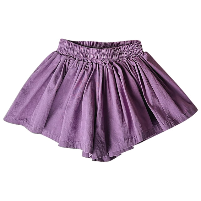 Timegard Toddler Baby Clothes for Girl Ruched Cute Loose Shorts Infant Solid Color Summer Fashion