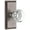 Antique Pewter, variant on Grandeur Carchm_Prv_234_Cs Chambord Crystal Solid Brass Privacy Door Knob Set - Brass