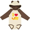 thumbnail image 3 of Inktastic I Heart Mac and Cheese Boys or Girls Long Sleeve Baby Bodysuit, 3 of 5
