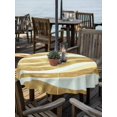 thumbnail image 6 of Outdoor Tablecloth with Umbrella Hole, Yellow Pink Waves Spillproof Waterproof Outdoor Table Cover, Ombre Sea Ripples Shabby Beach Patio Tablecloths for Party/Garden/Picnic, Round 60 inch, 6 of 9