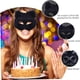 thumbnail image 3 of máscara Therian, máscara de zorro de media cara, máscara de animal transpirable para niños adultos, disfraz peludo suave para cosplay y fiesta de máscaras, Pascua, negro, 3 of 3