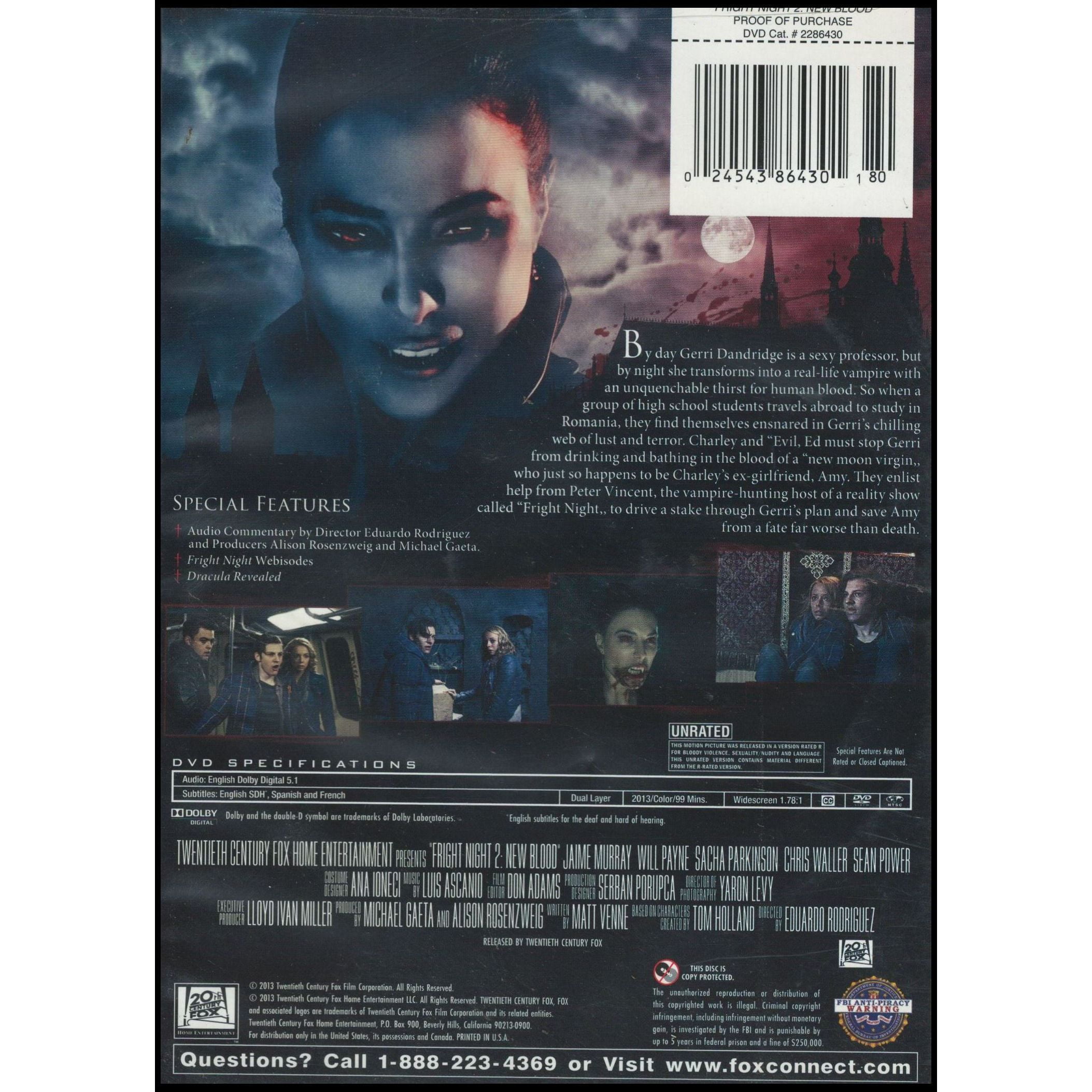 Fright Night 2: New Blood [DVD] - Walmart.com
