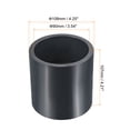 thumbnail image 2 of Unique Bargains UPVC Pipe Fitting 90mm Socket, 1 Pack Straight Coupling, Dark Grey, 2 of 5