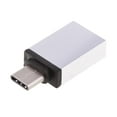 thumbnail image 3 of Adaptador USB macho a USB hembra con portátiles, cargadores y dispositivos con estándar plata, 3 of 8
