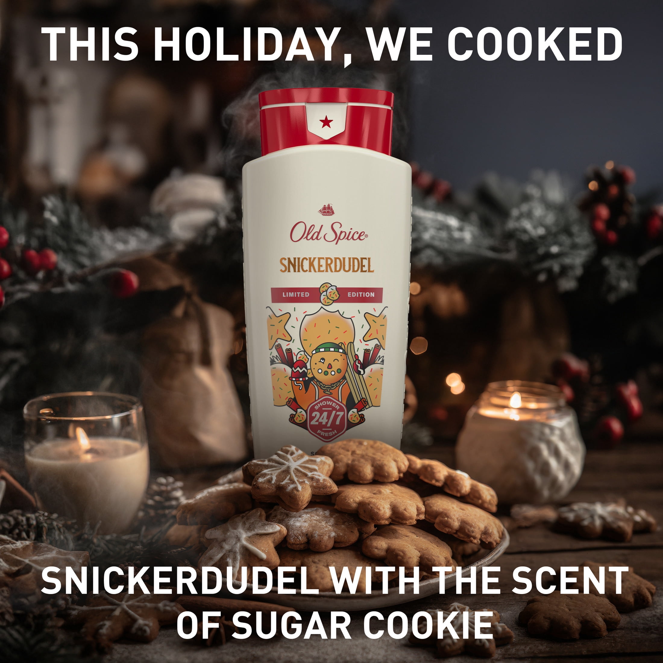 Old Spice Body Wash for men, Holiday Edition, Snickerdudel, 16oz