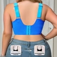thumbnail image 5 of Xdegoge Sports Bras for Women Plus Size Full Coverage High Support Bra Seamless Liftup Athletic Brassiere Daily Cozy Adjustable Straps Underwear for Yoga, Running, 5 of 5